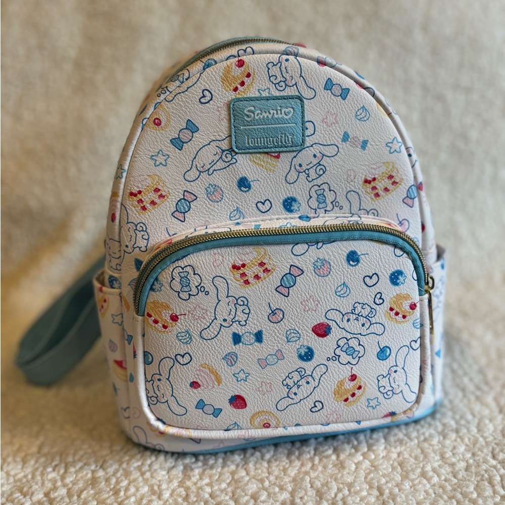 Sanrio White and Blue Mini Backpack Whimsical Design